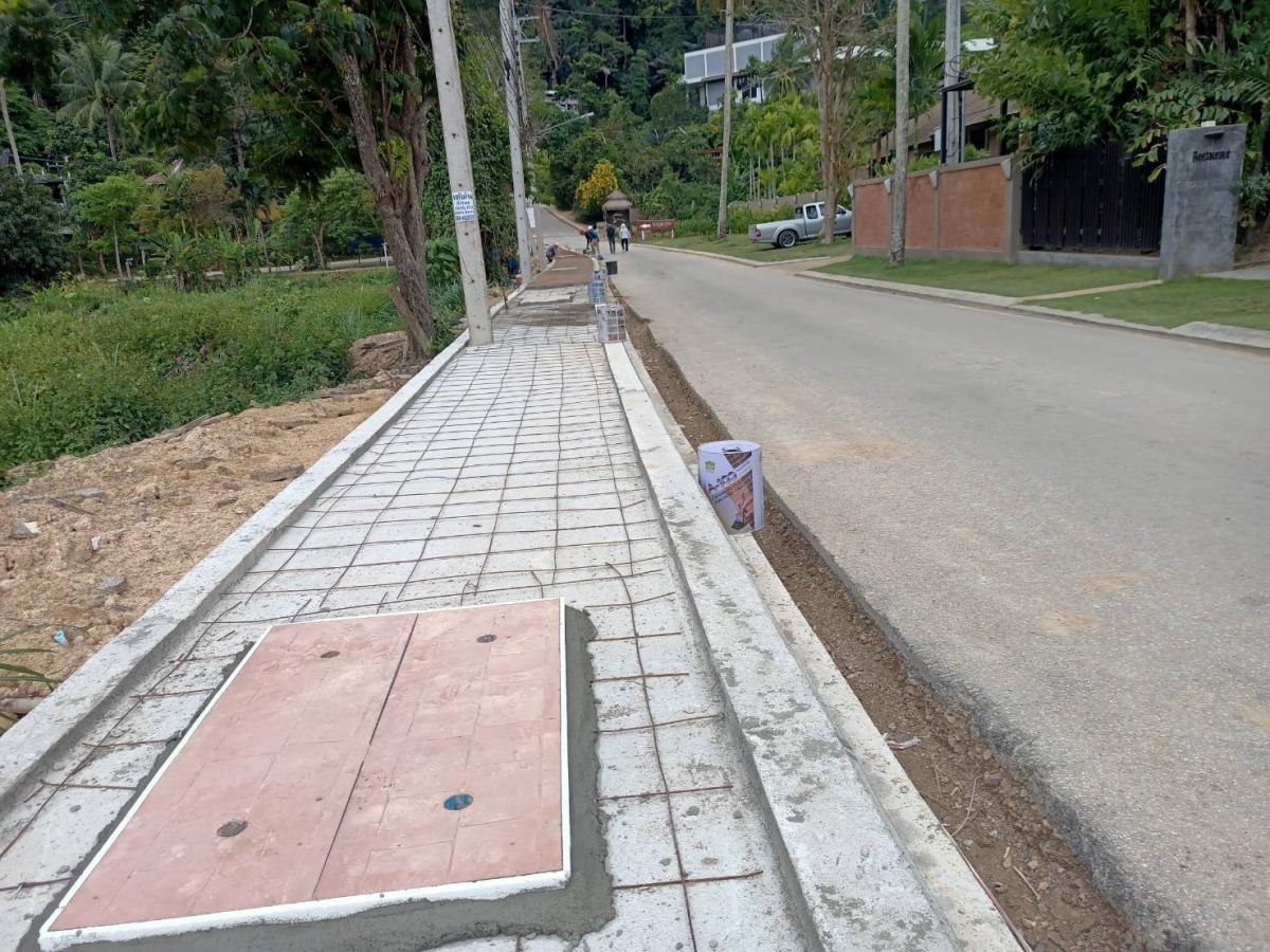เจ้าหน้าที่กองช่างลงพื้นที่ ติดตามการดำเนินงาน