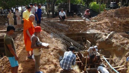 พิธีลงเสาเอก อาคารเรียนใหม่ โรงเรียนบ้านช่องพลี 24 พ.ย. 57