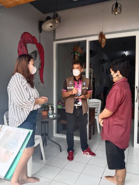 ลงพื้นที่ตรวจสถานประกอบการ ร้านสัก