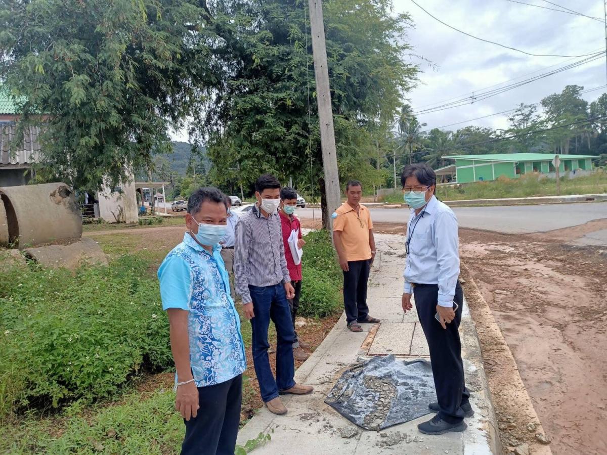 ตรวจรับงานงวดที่ 3,4 ครงการปรับปรุงถนนแอสฟัลท์ติกคอนกรีต สายบ้านนาตีน-บ้านคลองสน